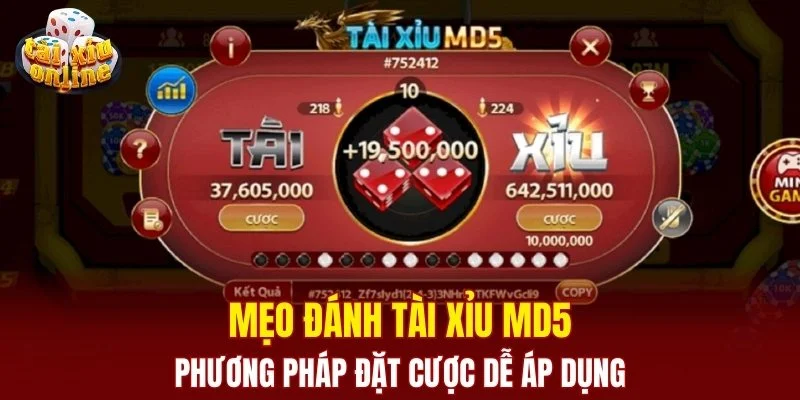 Mẹo đánh tài xỉu MD5 - phương pháp đặt cược dễ áp dụng